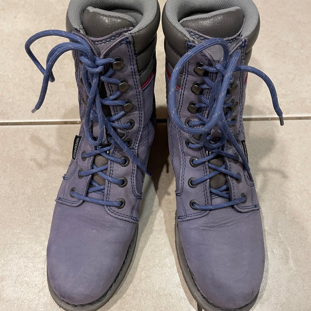 Caterpillar Women's Echo Waterproof Steel Toe Work Boot- Blue, Size 7.5 Wide - Picture 11 of 13